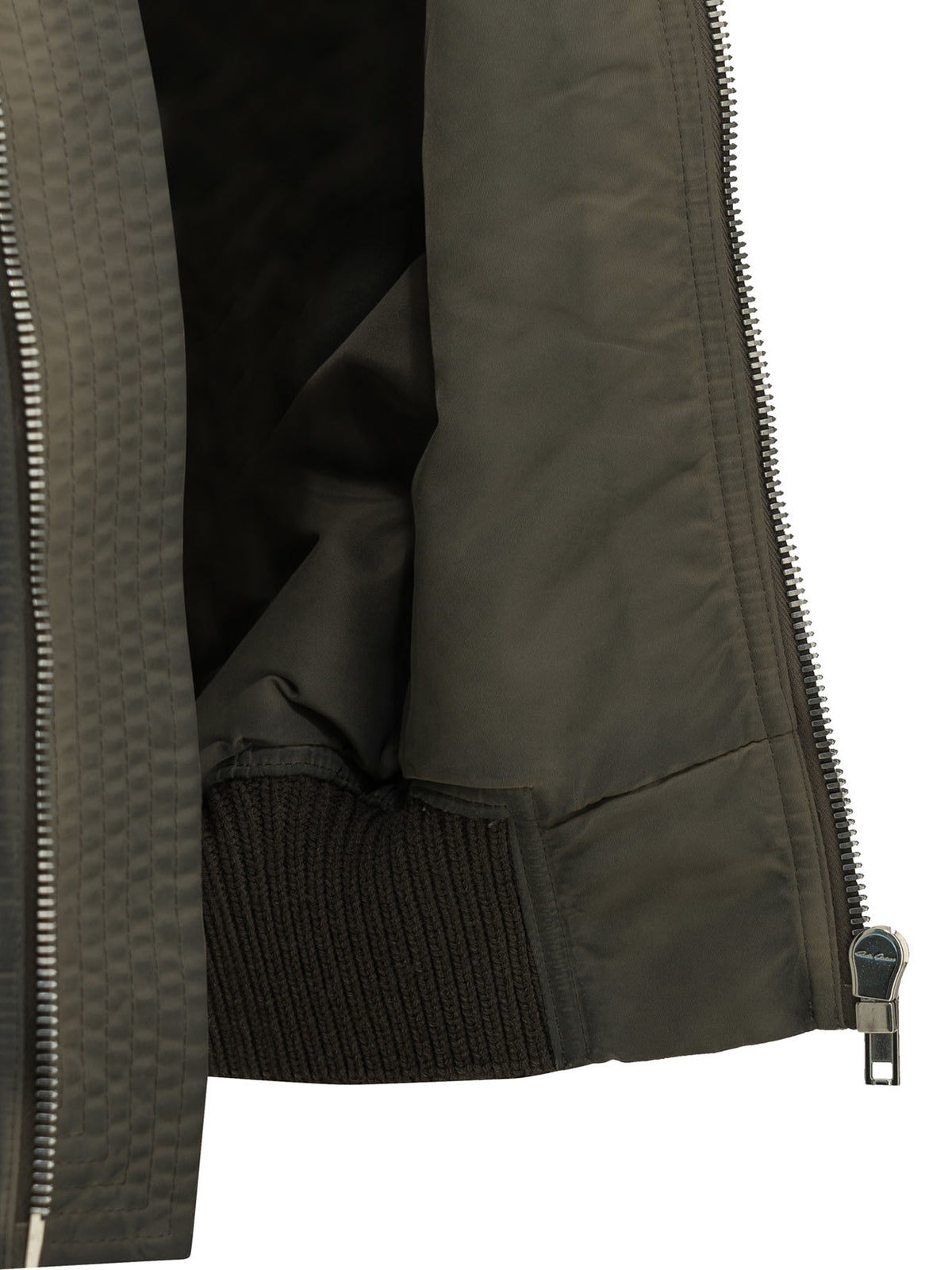 Rick Owens "Secchia Cropped Flight" Bomber Jacket - Grey