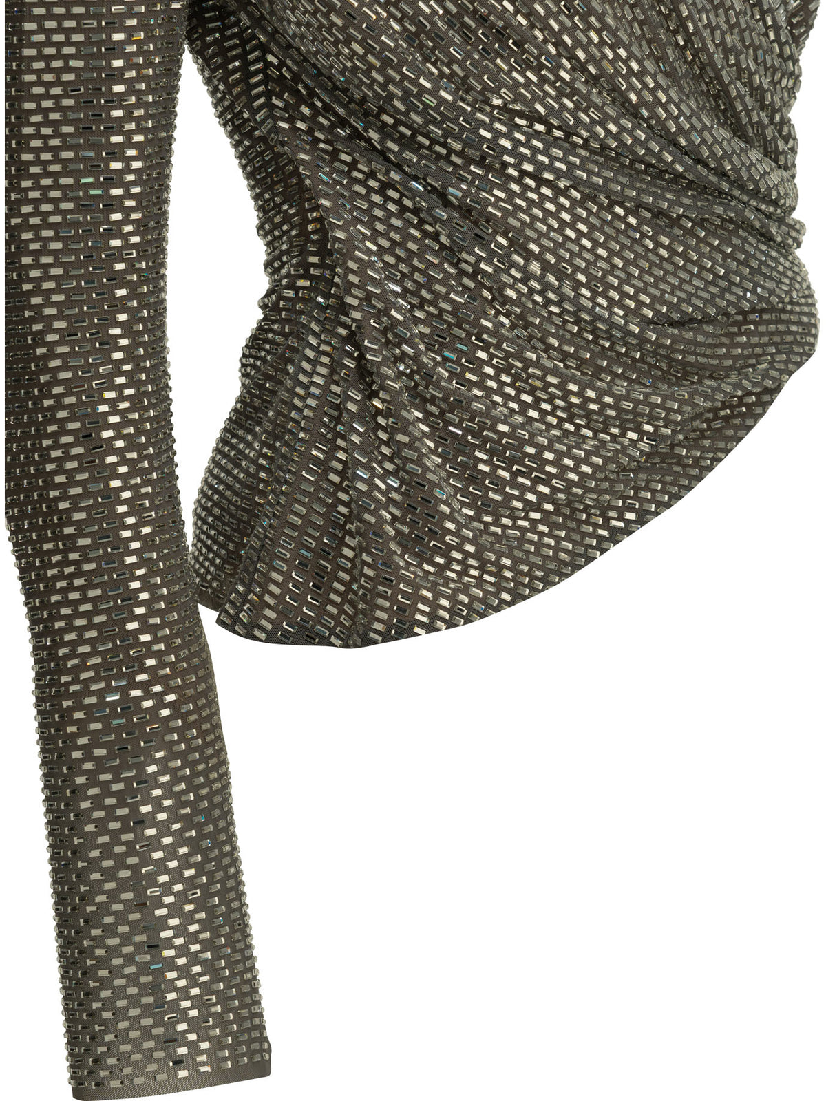Self-Portrait Casual peplum top - Silver