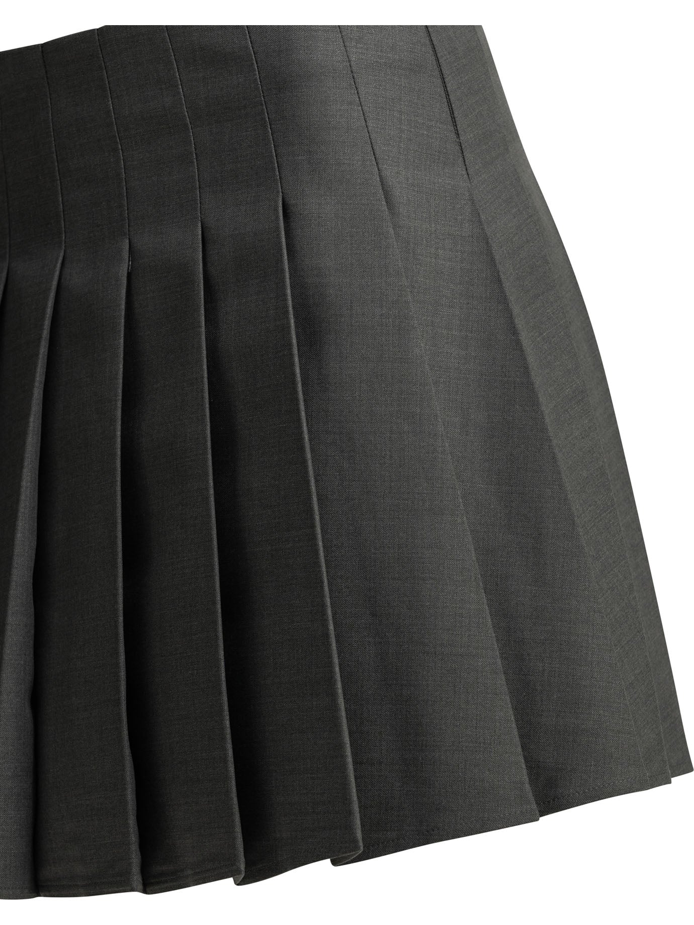 Self-Portrait Pleated miniskirt - Grey