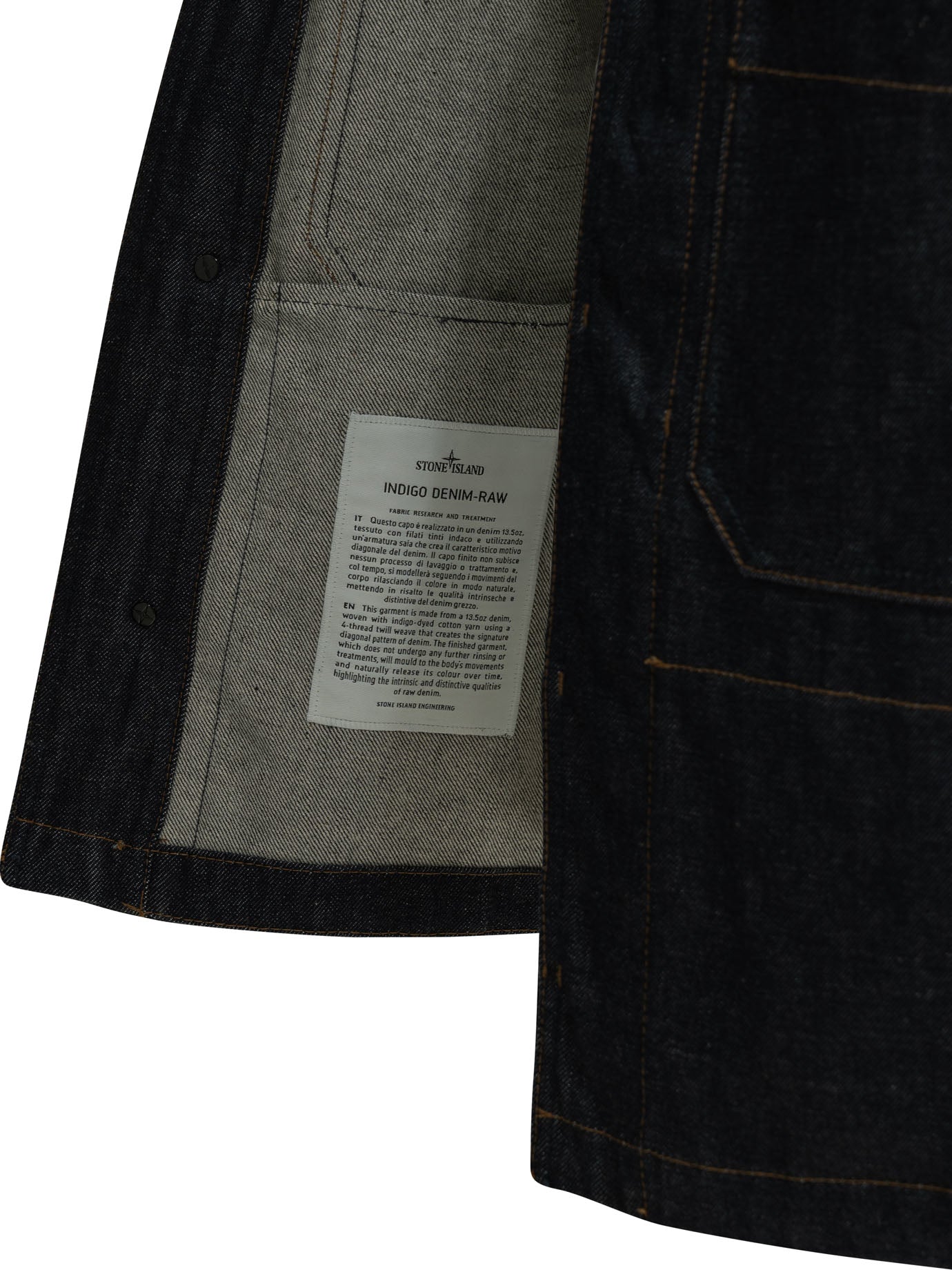 Stone Island "Light Bull" Denim Jacket - Blue