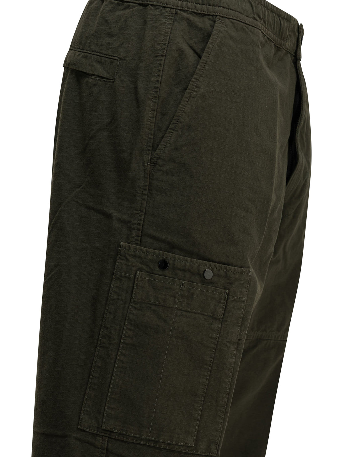 Stone Island "Organic Cotton Ripstop" Cargo Pants - Green