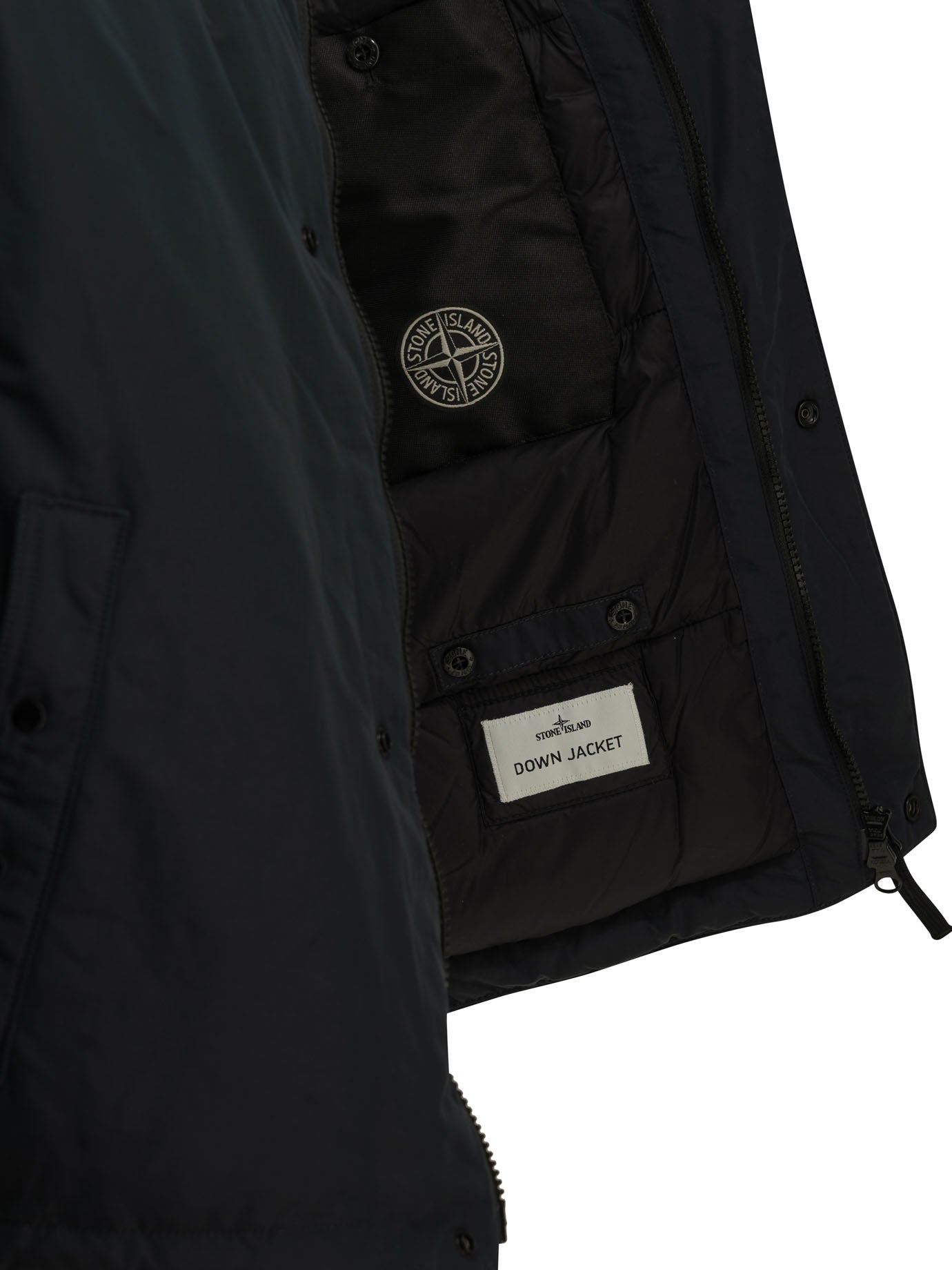 Stone Island Short coat with logo - Blue