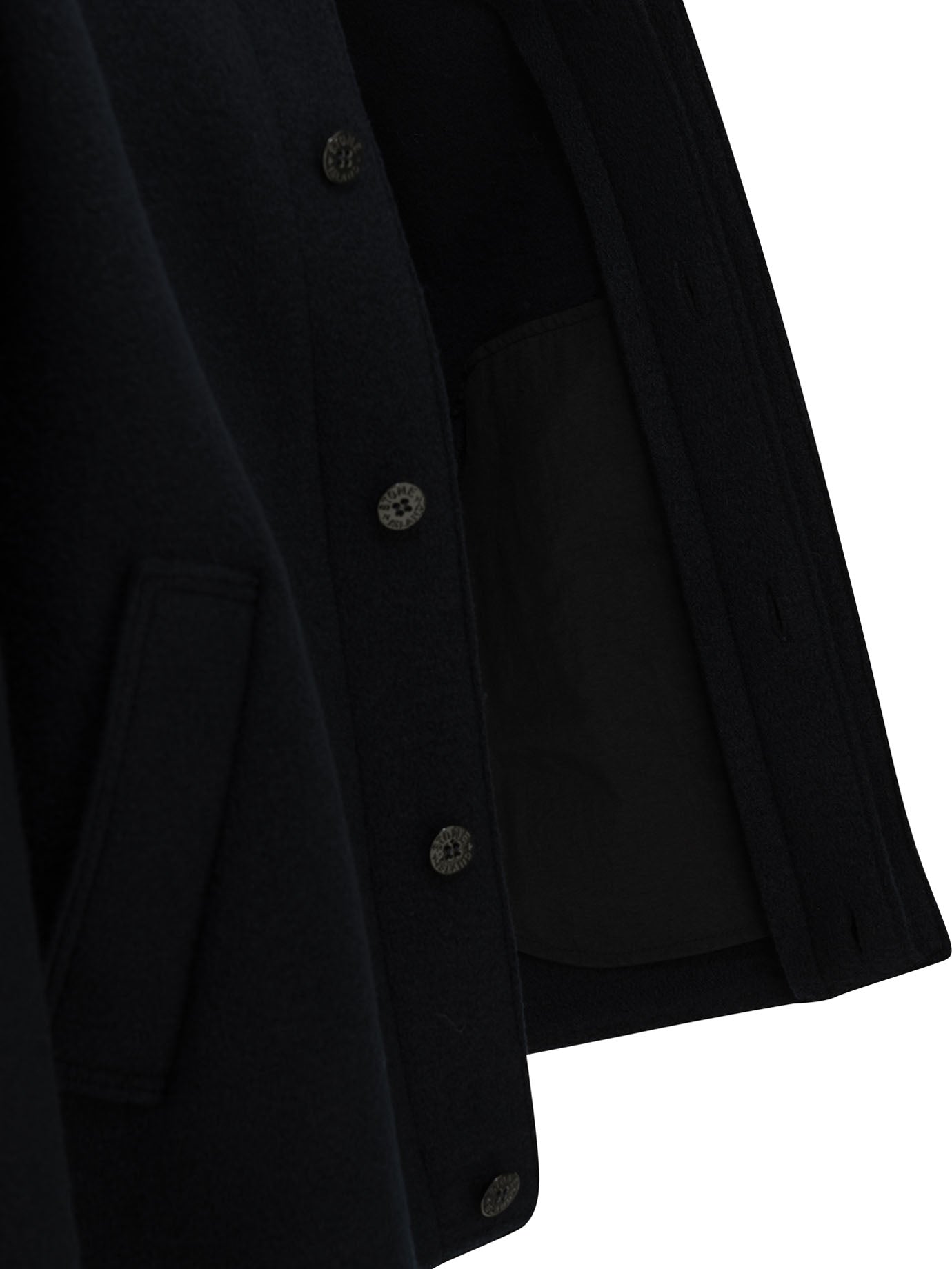 Stone Island Wool Cardigan with Logo - Blue