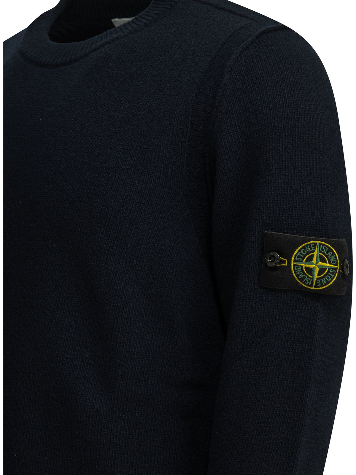 Stone Island Crew-neck sweater with logo - Blue
