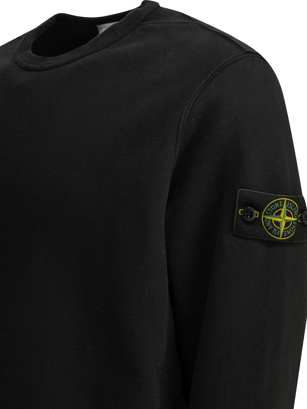 Stone Island Crewneck sweatshirt with logo - Black
