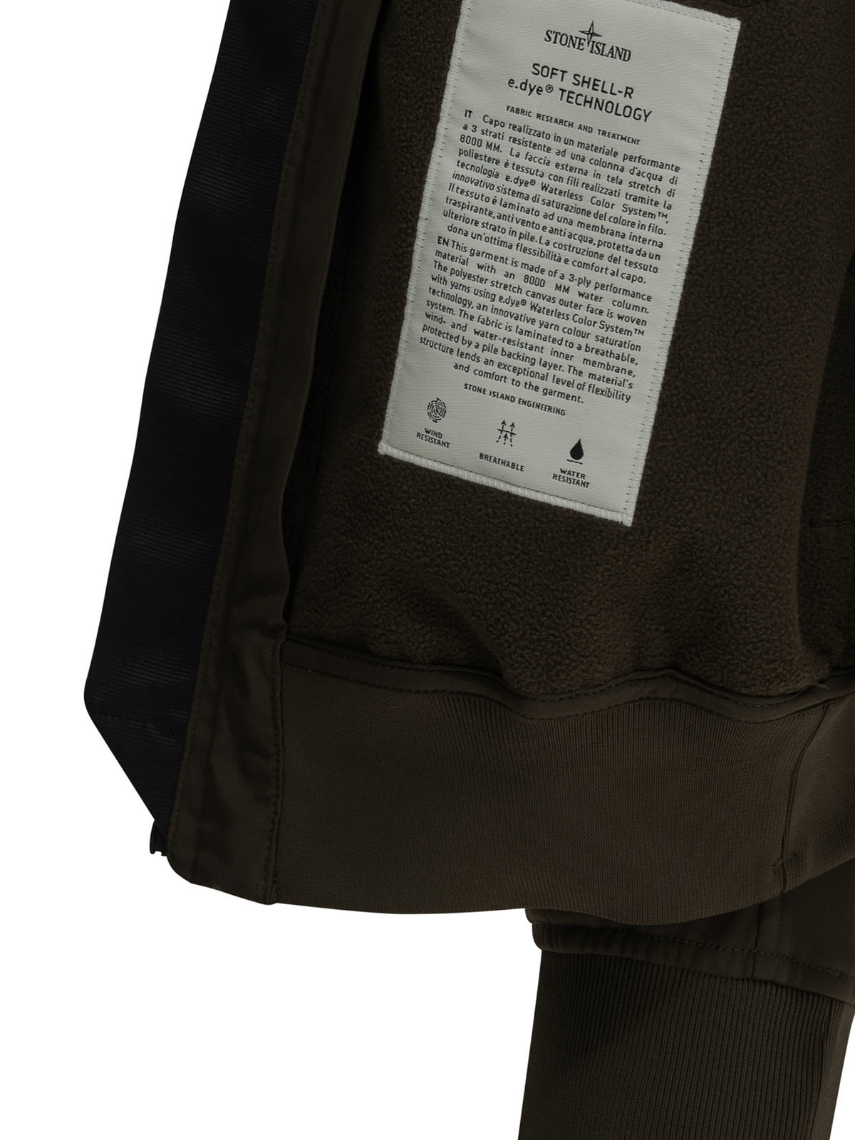 Stone Island "Soft Shell" Bomber Jacket - Green