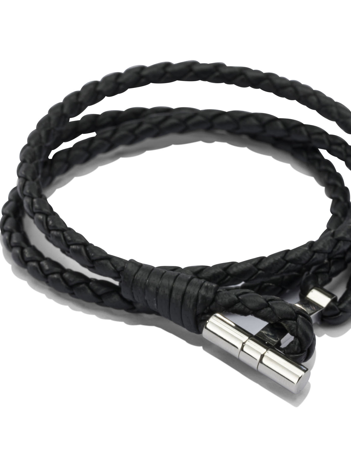 Tom Ford Braided leather bracelet - Black