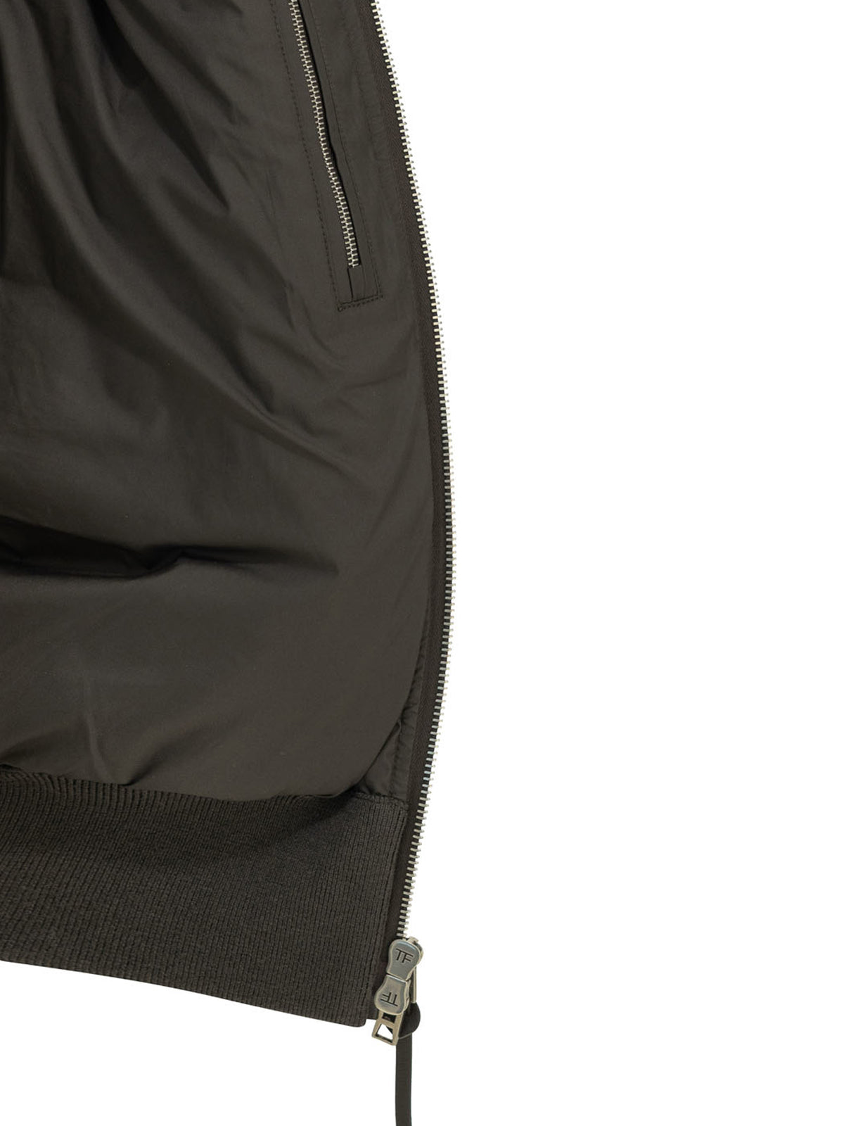 Tom Ford Nylon and wool short down jacket - Grey