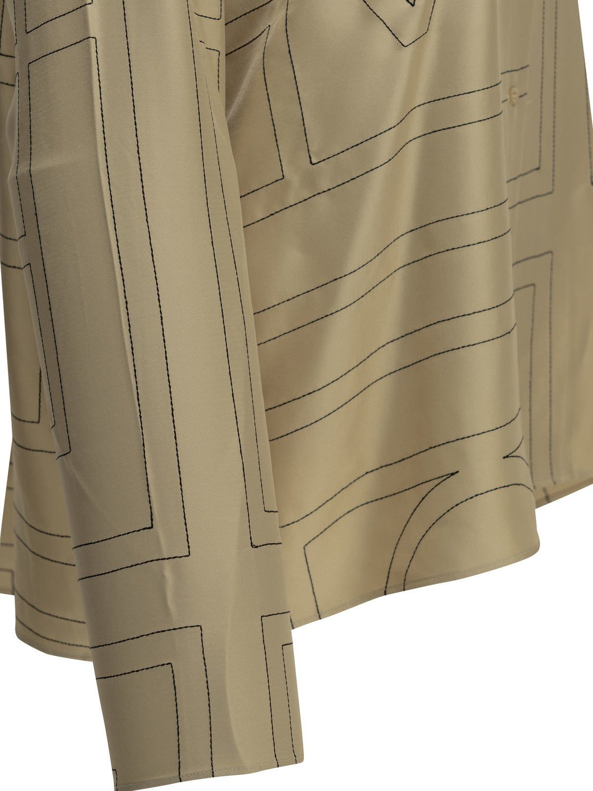 Toteme "Monogram" Casual Shirt - Beige