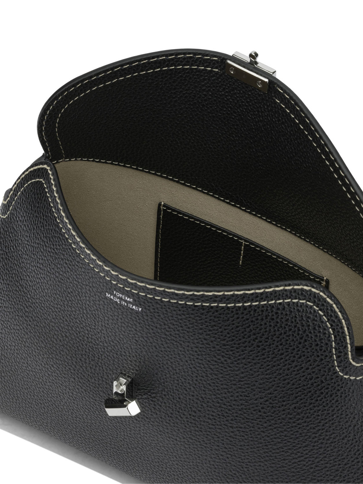 Toteme "T-Lock" Clutch Bag - Black