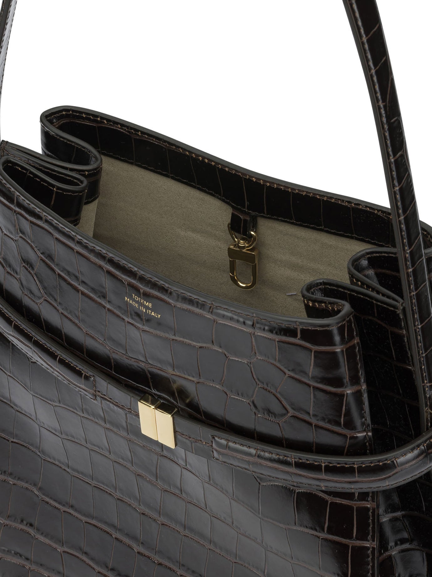 Toteme "Belted" Small Shoulder Bag - Brown