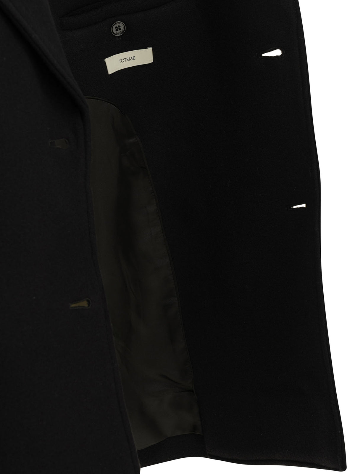 Toteme Short wool coat - Black