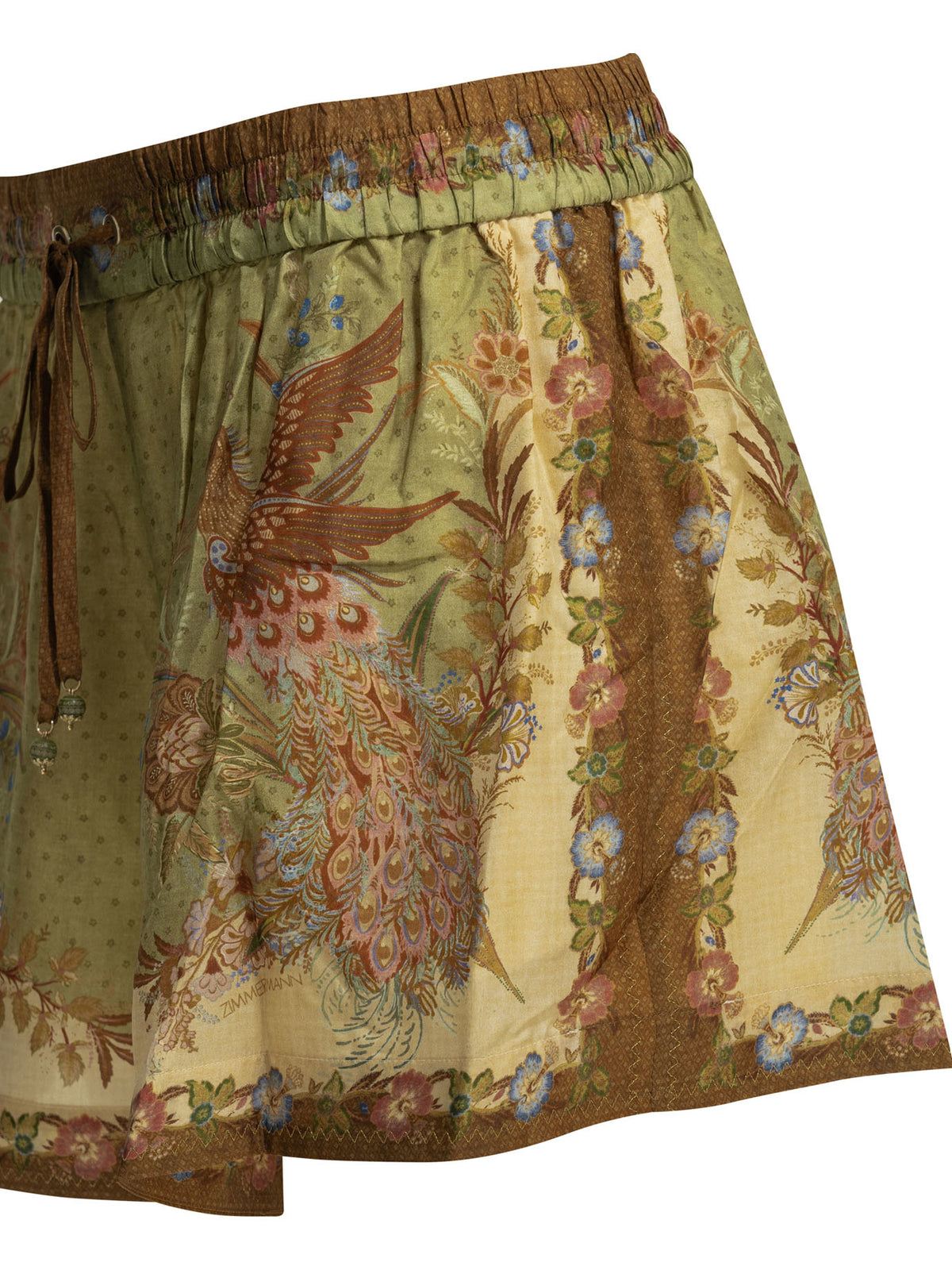 Zimmermann "Indra Relaxed" lace-up shorts - Green