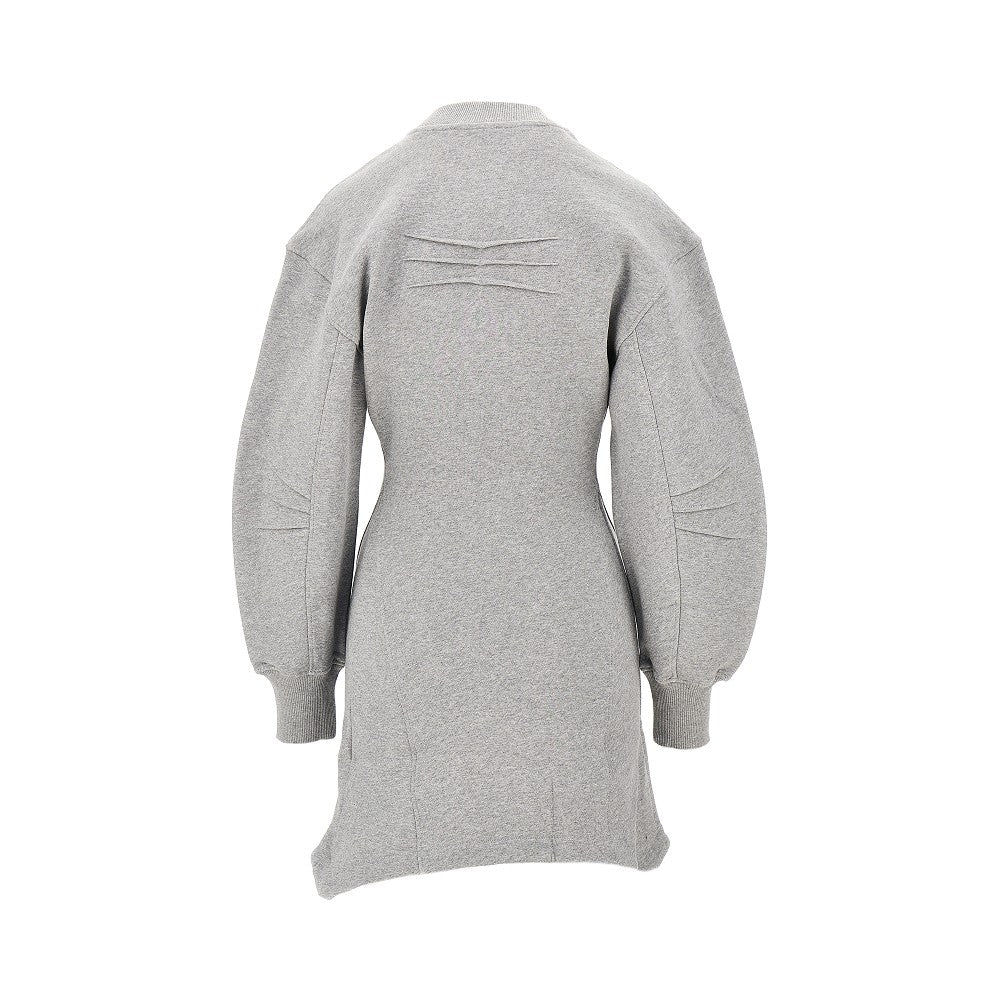 THE ATTICO Mèlange cotton mini dress
