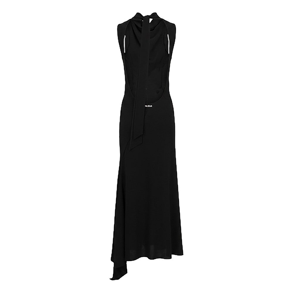 THE ATTICO Scooped back wool long dress