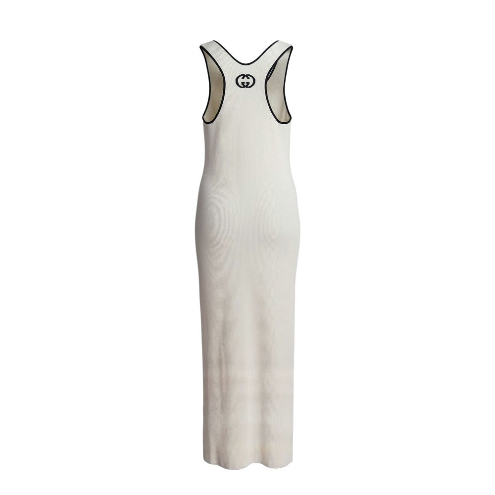GUCCI Ribbed knit midi dress
