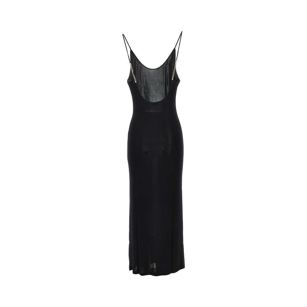 SAINT LAURENT Stretch viscose long dress