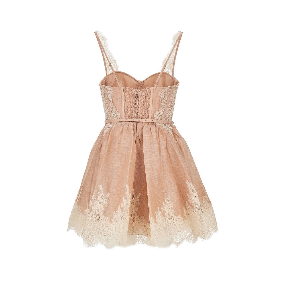 ZIMMERMANN 'Valiant' lace trim organdy mini dress