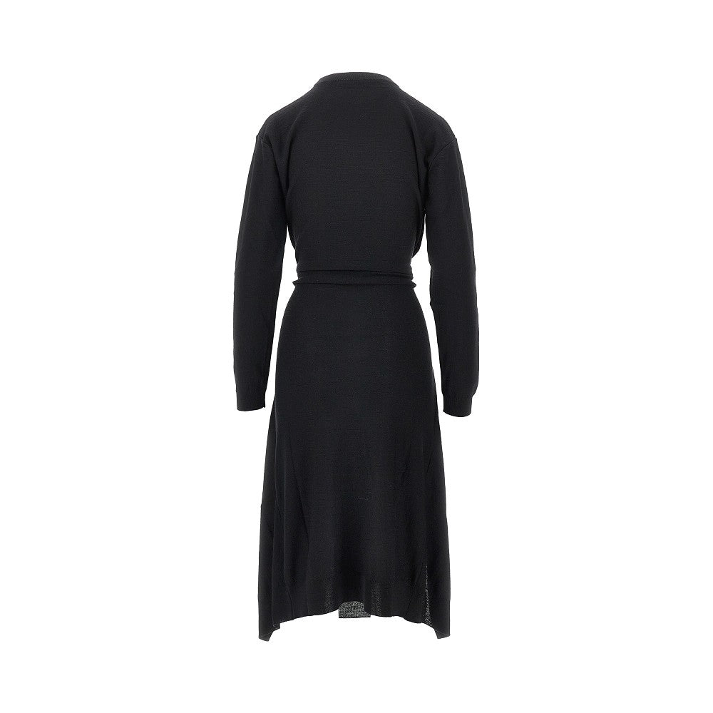 Lemaire Buttoned panels knitted midi dress