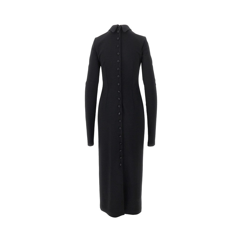 DOLCE&GABBANA Wool-blend jersey midi dress
