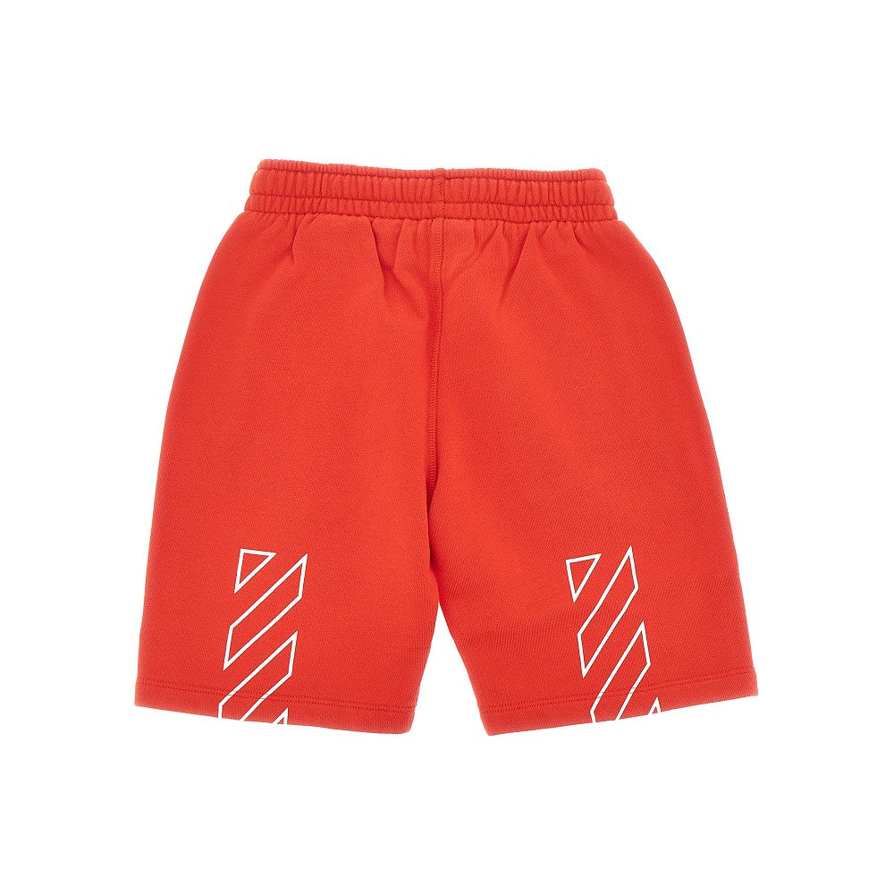 OFF WHITE Diag print sweatshorts