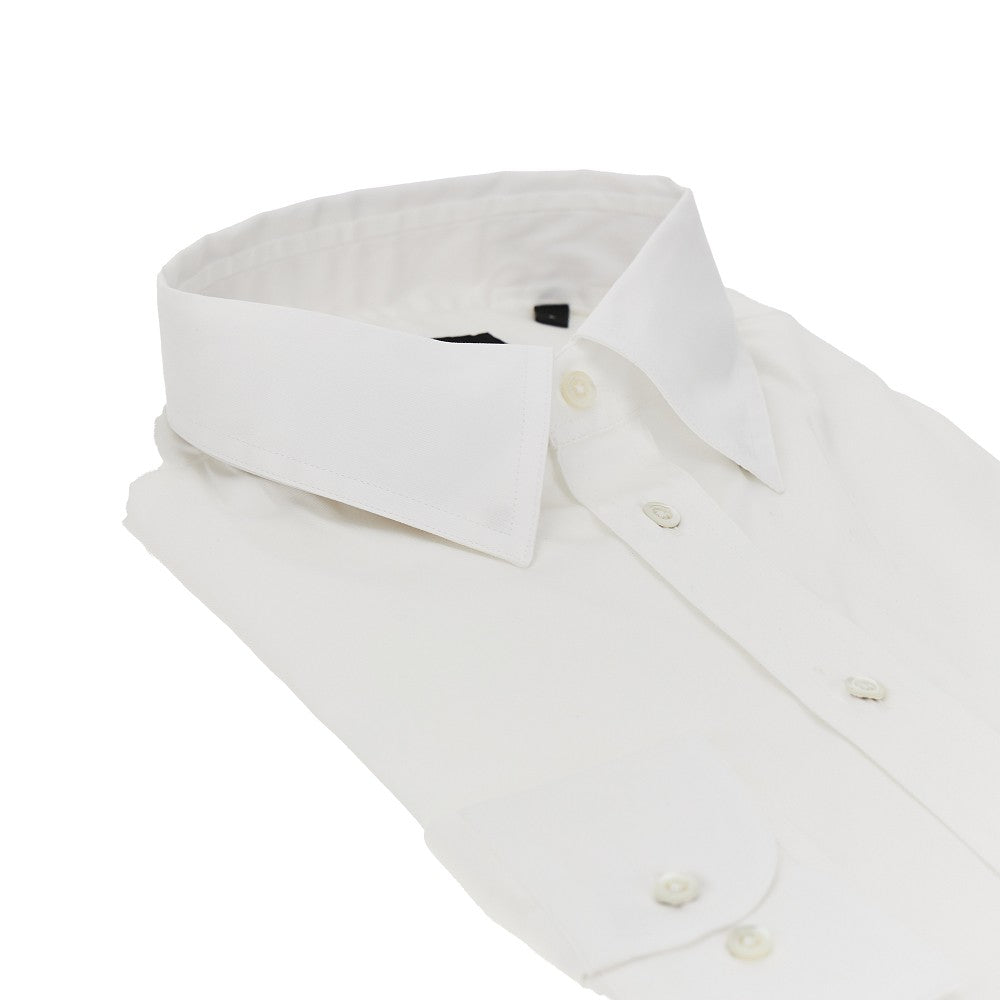 EMPORIO ARMANI Cotton-blend technical poplin shirt