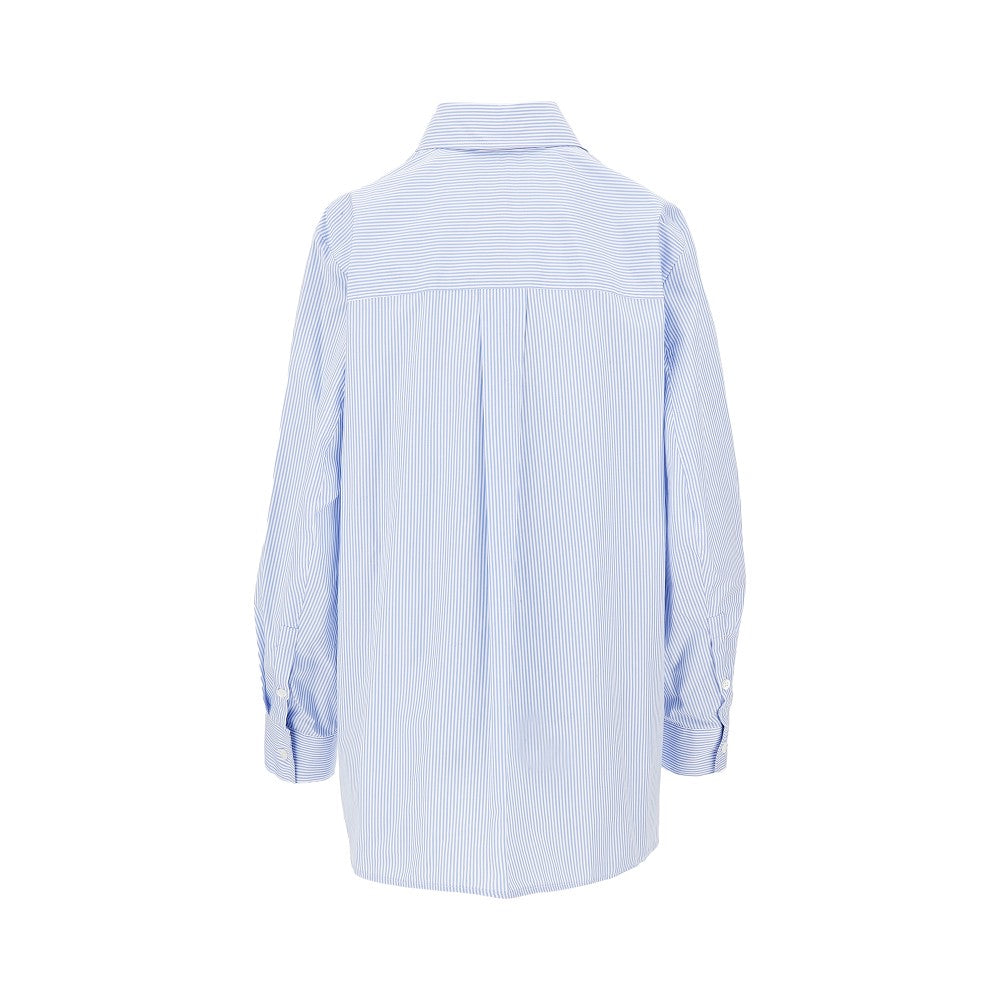 EMPORIO ARMANI Striped poplin shirt