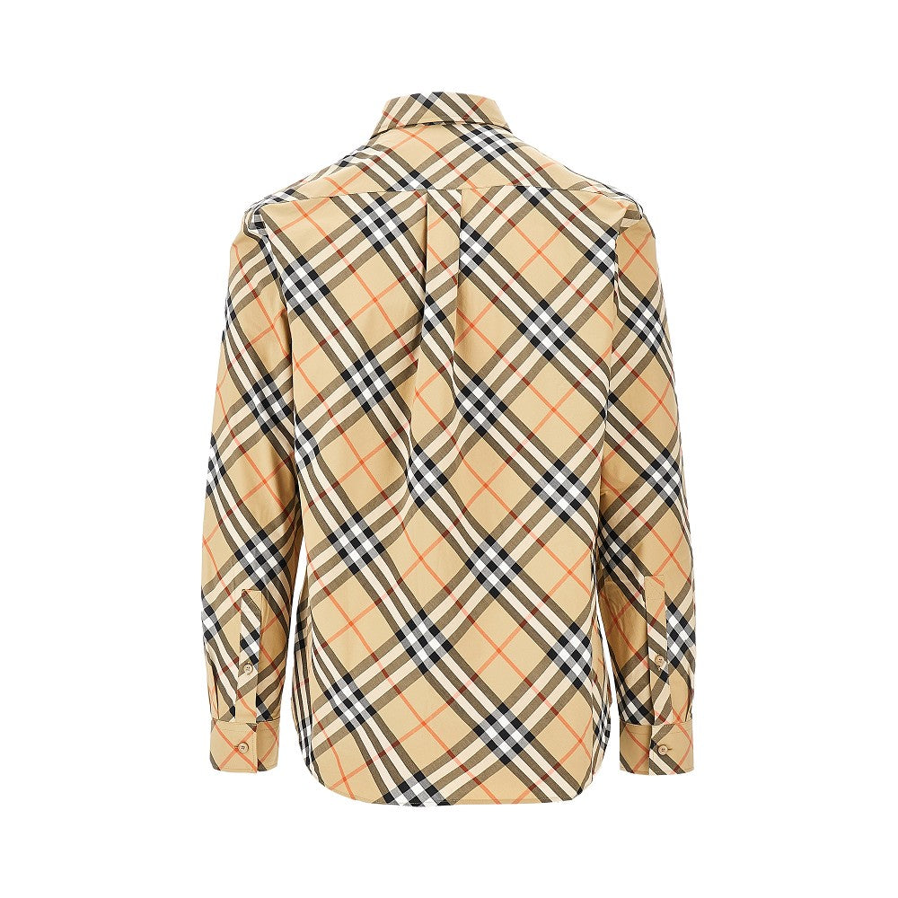 BURBERRY Check poplin shirt