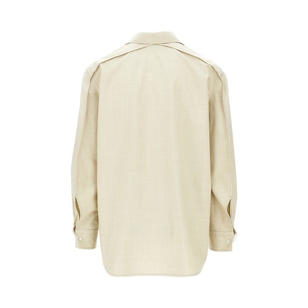 BOTTEGA VENETA Wool and cotton twill shirt