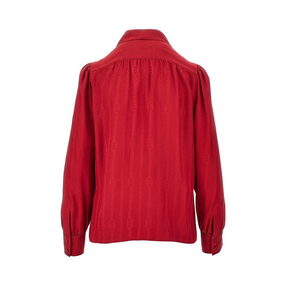 GUCCI Jacquard silk shirt