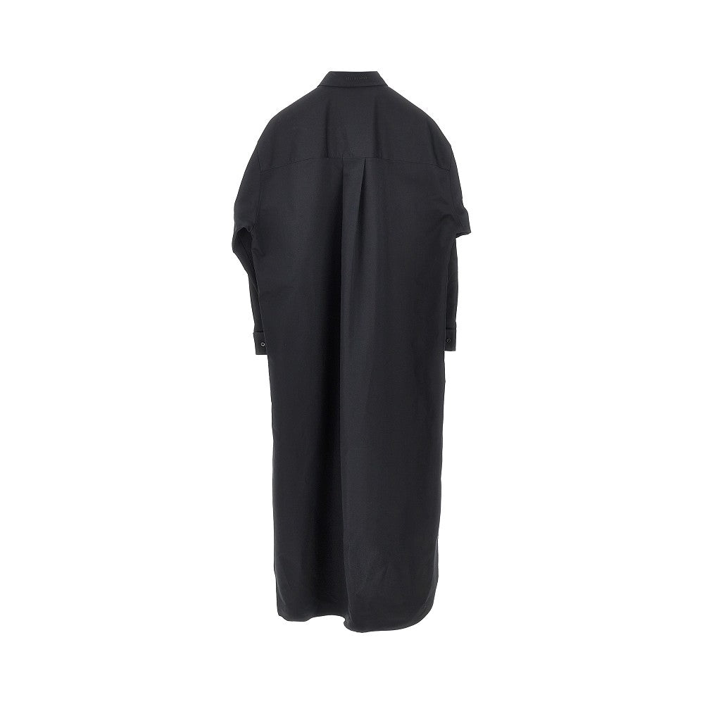 BALENCIAGA Poplin oversized shirt with train