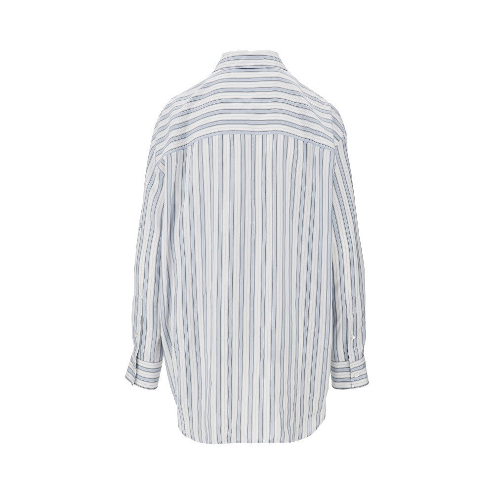 GUCCI Striped jacquard bayadère silk shirt