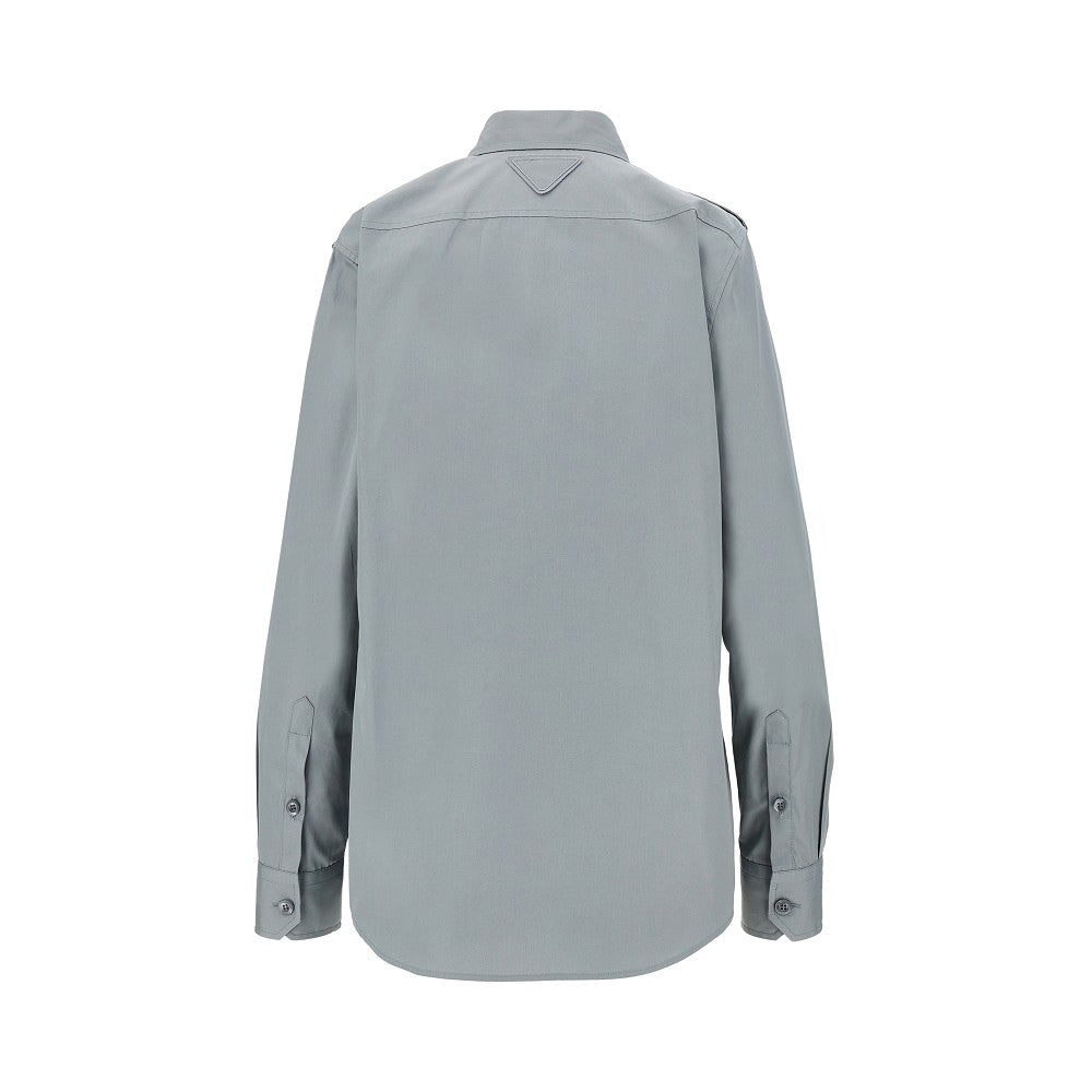 PRADA Poplin shirt with utility details