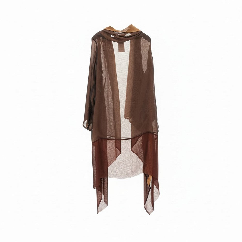 Alberta Ferretti Silk chiffon dust coat