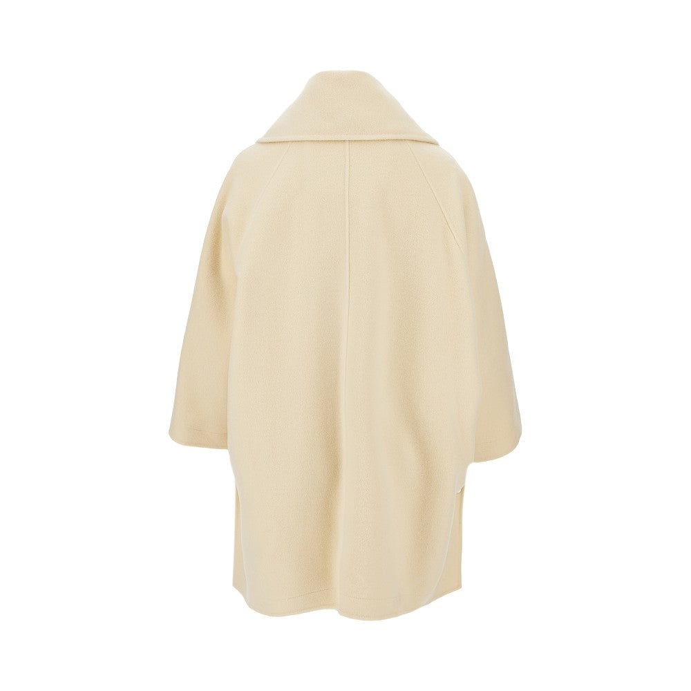 PINKO Double cloth cape with scarf