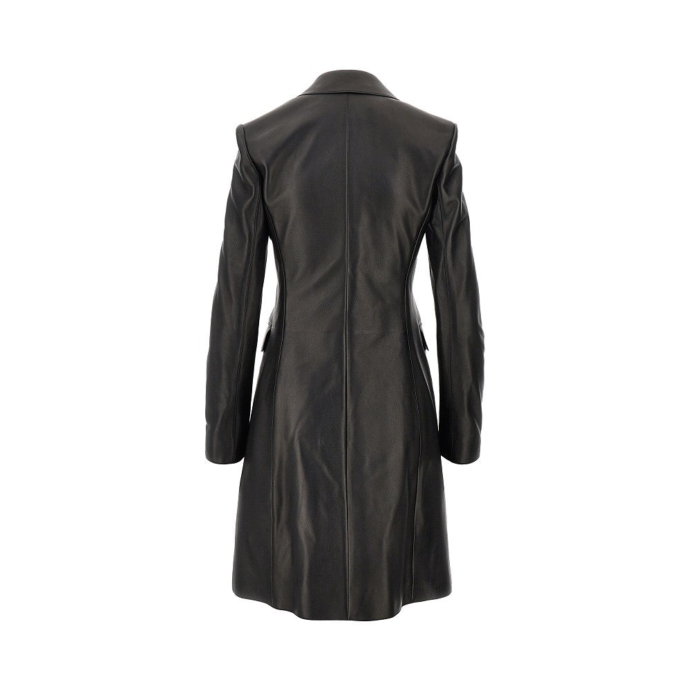 GUCCI Nappa leather single-breasted coat
