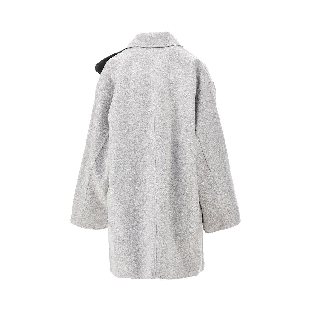 Bottega Veneta Double coat with Intrecciato leather strap