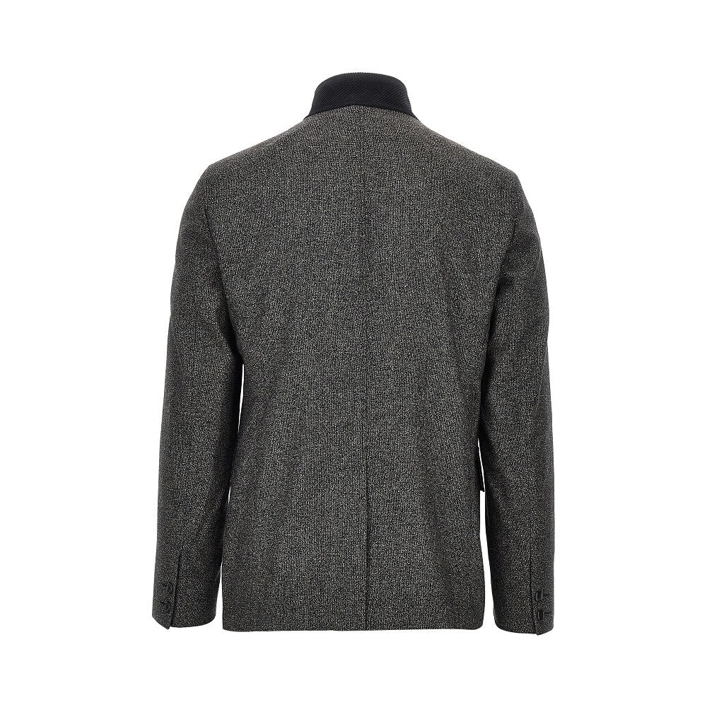 EMPORIO ARMANI Mouliné kniited jacket