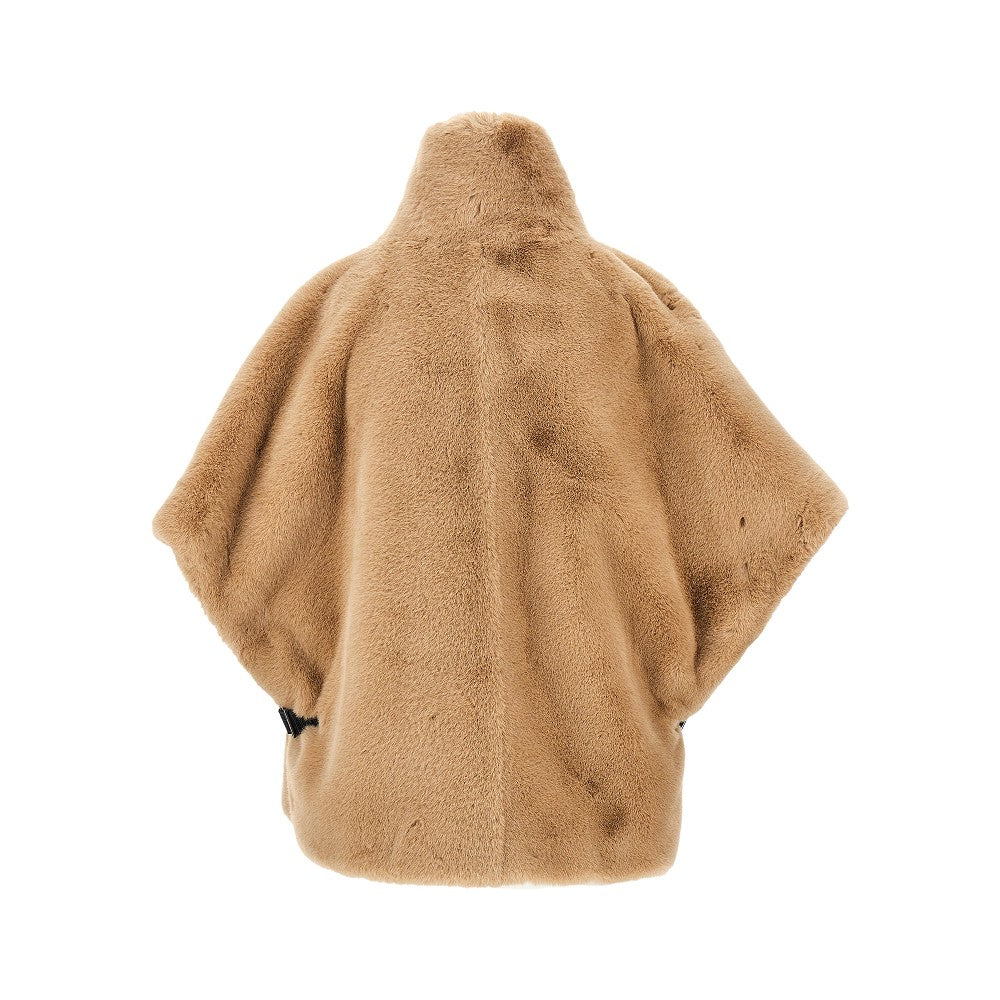 PINKO Faux fur cape