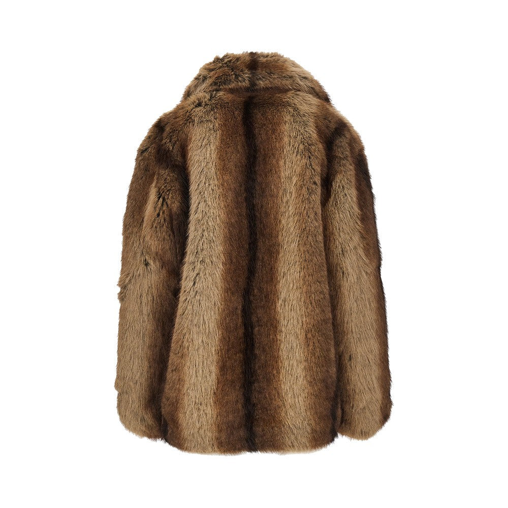 PINKO Faux fur overszed jacket