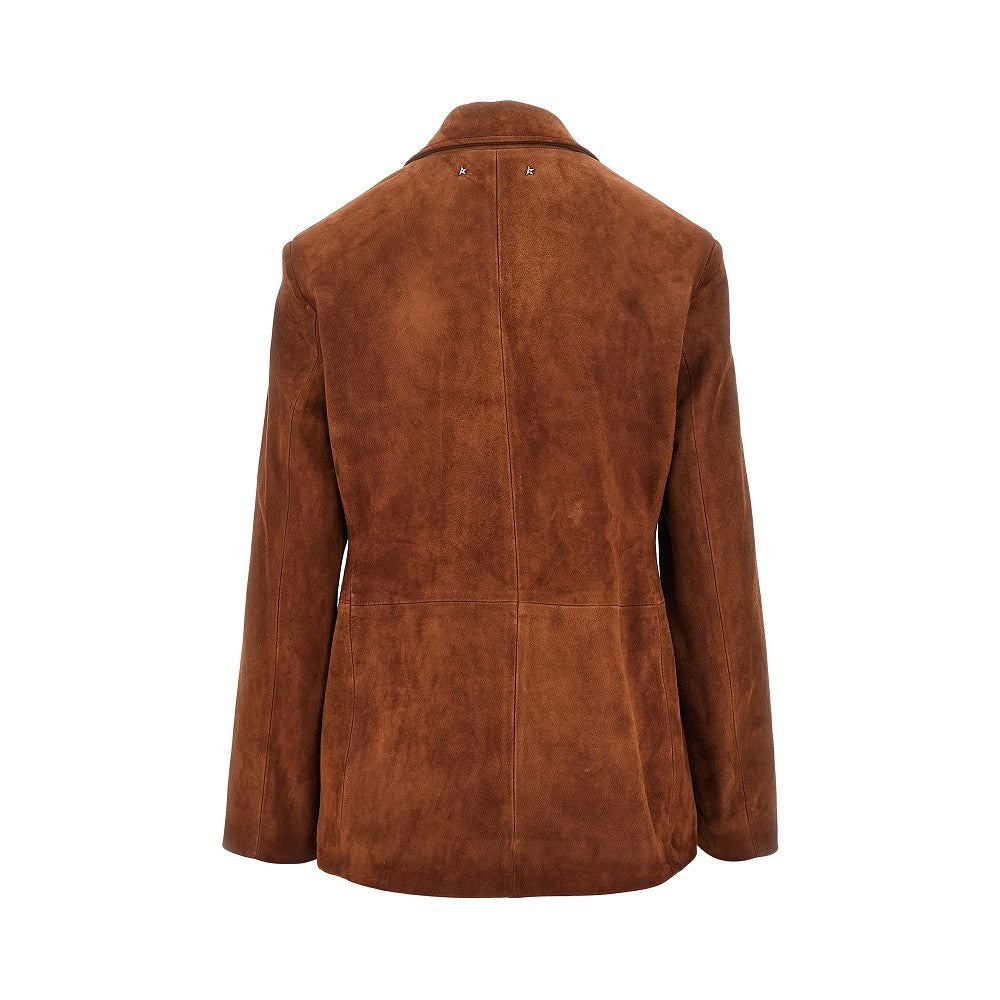 GOLDEN GOOSE Robyn' suede leather single-breasted jacket