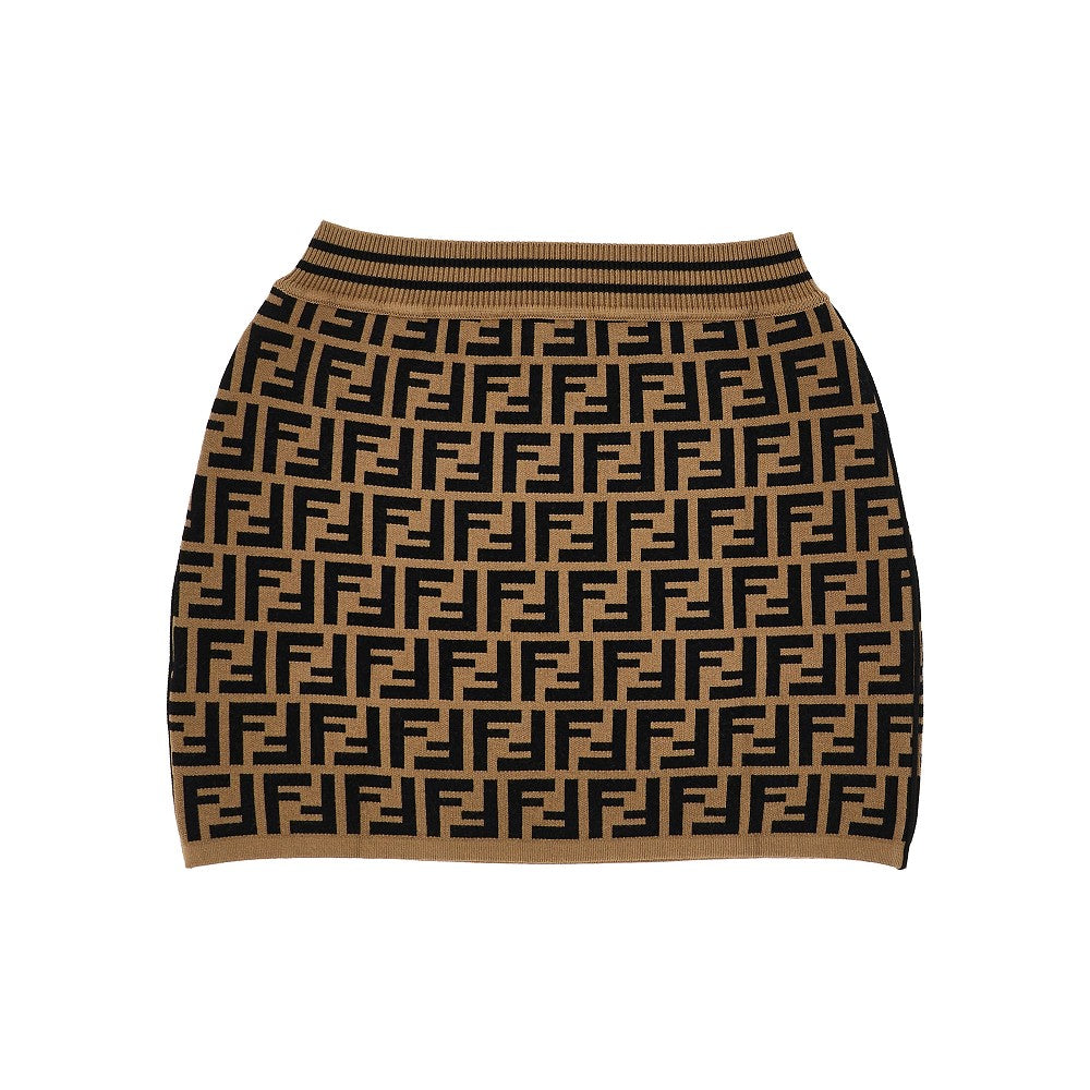 FENDI FF knitted mini skirt