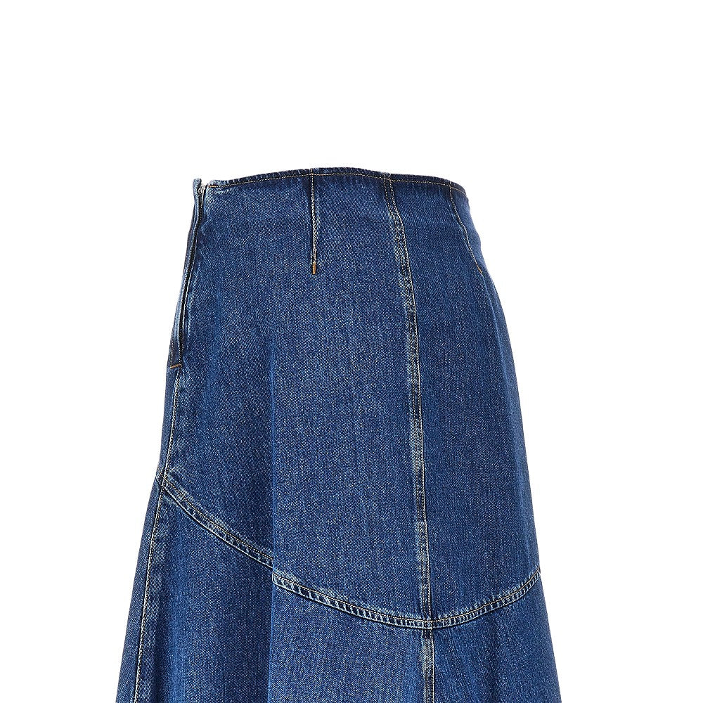 Weekend Max Mara Cotton denim long skirt