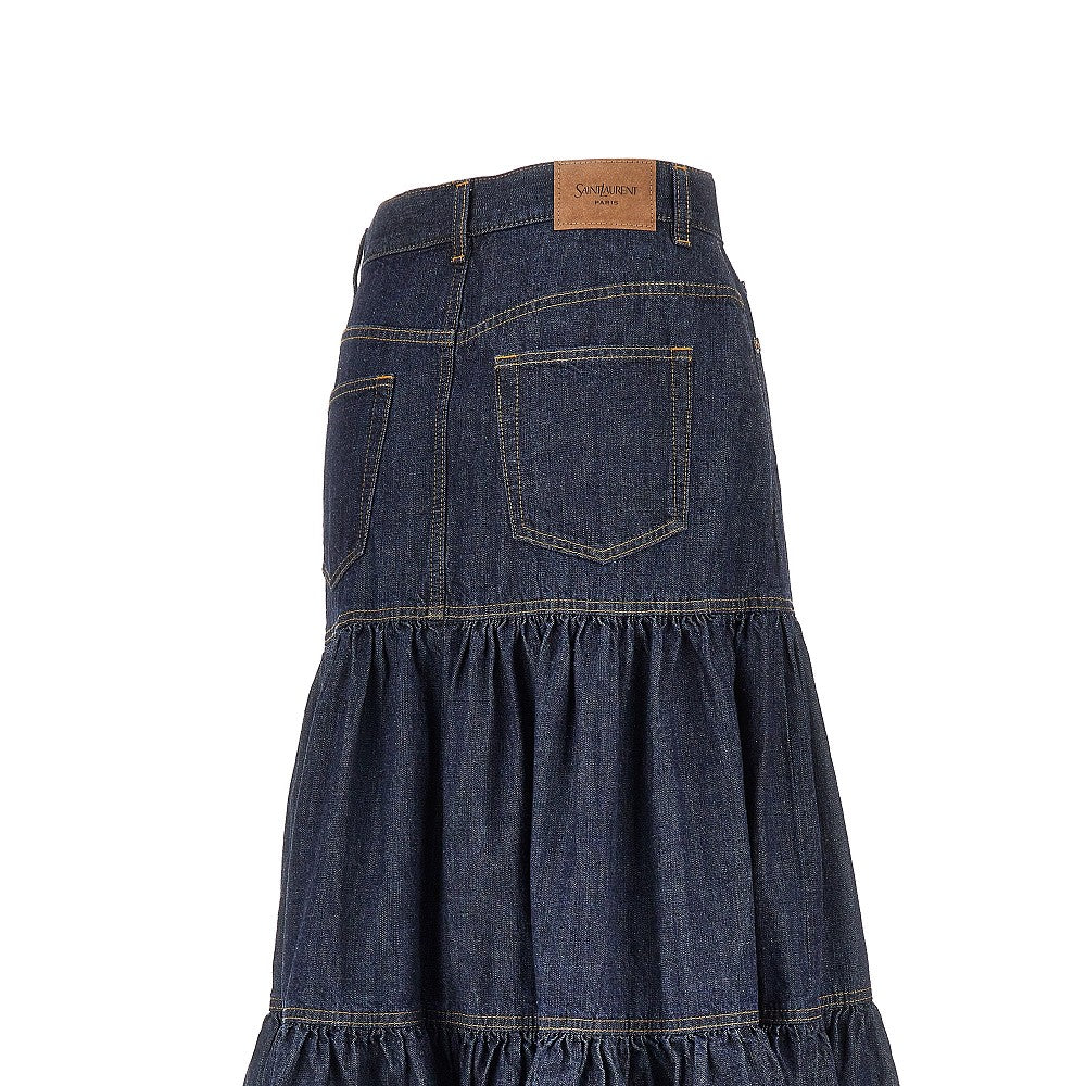 SAINT LAURENT Country' denim skirt