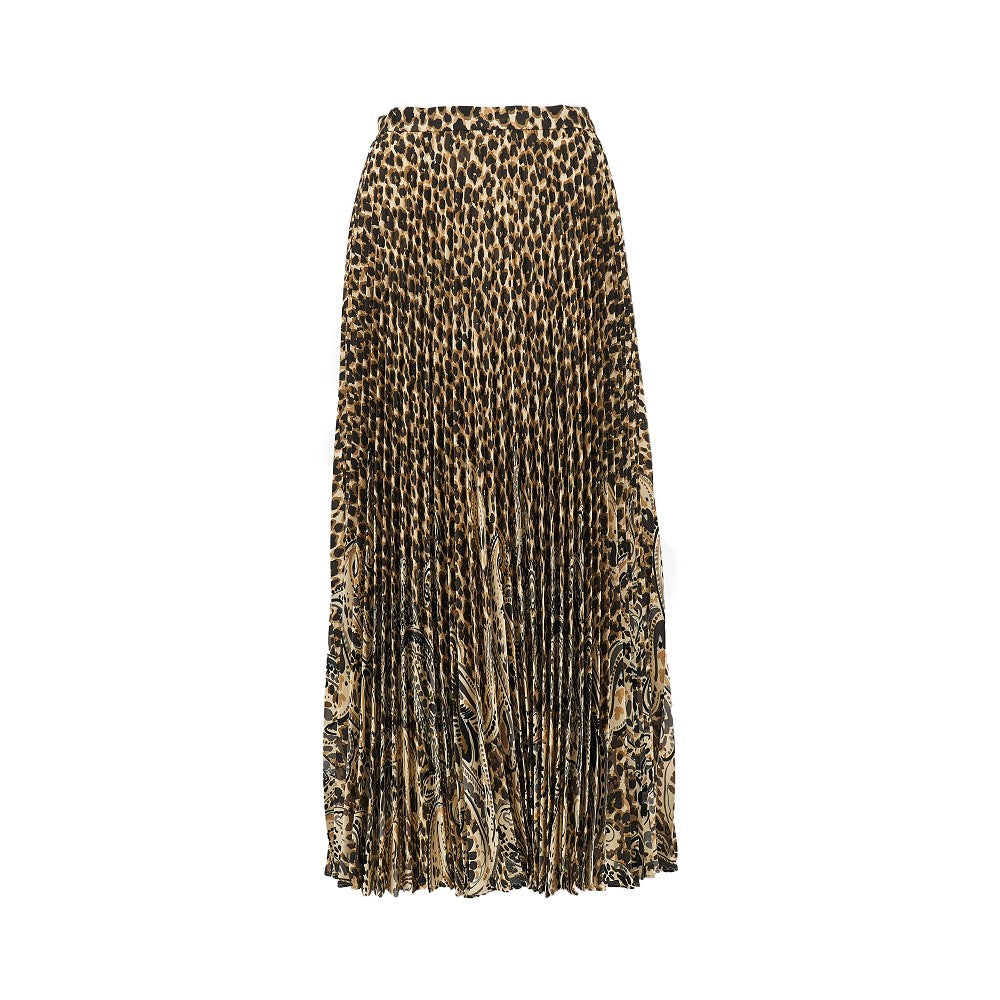 Etro Aniamlier printed long skirt