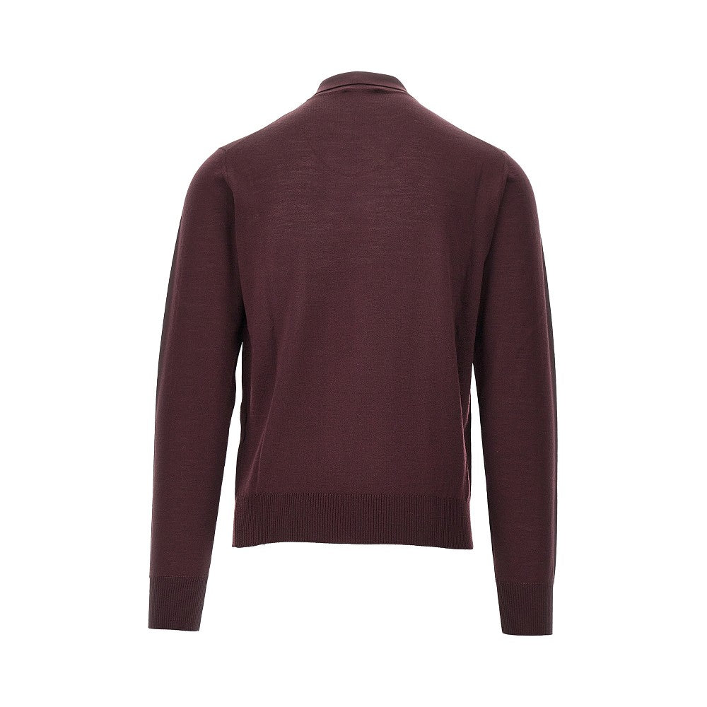 Emporio Armani Fine knit polo sweater