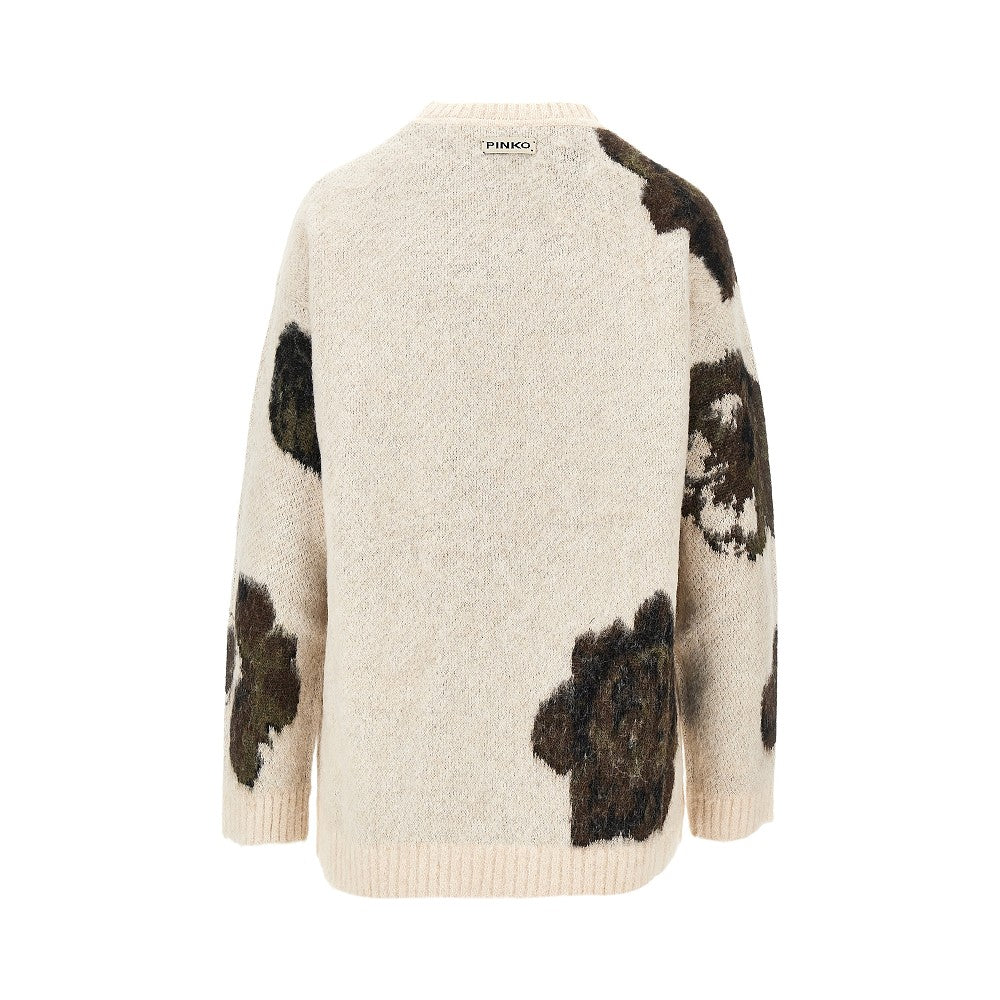 PINKO Jacquard wool and alpaca blend sweater