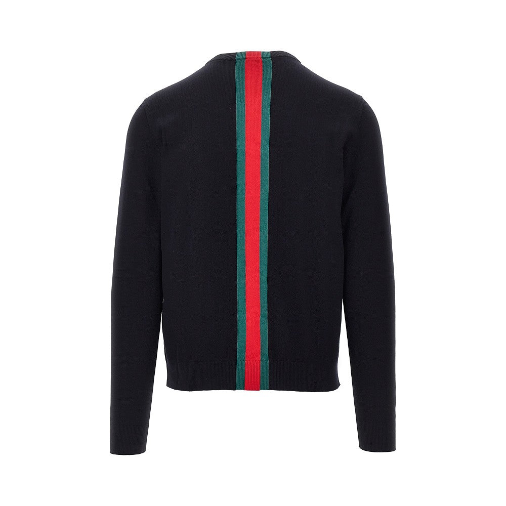GUCCI Knitted sweater with Web Ribbon
