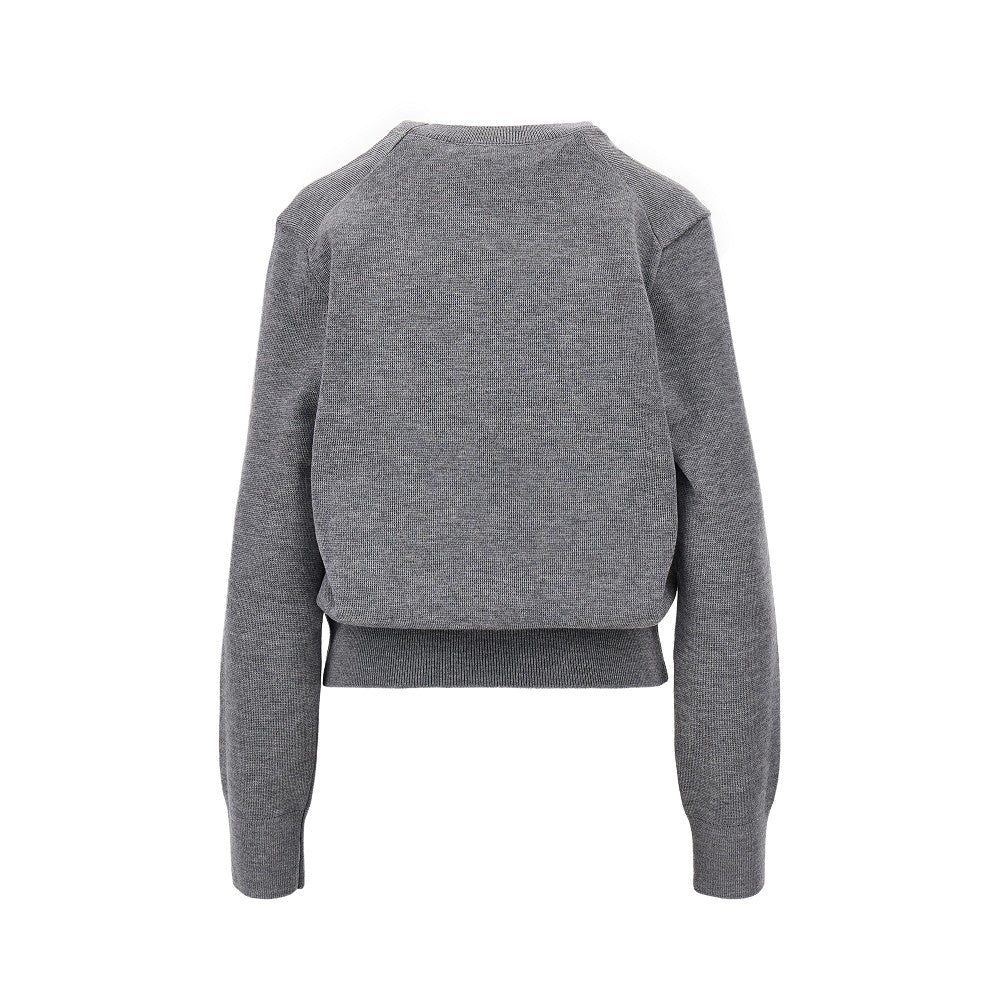 AMI Ami de Coeur embroidery crewneck sweater