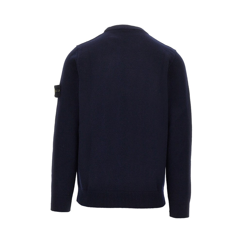 STONE ISLAND Knitted sweater with Logo Badge